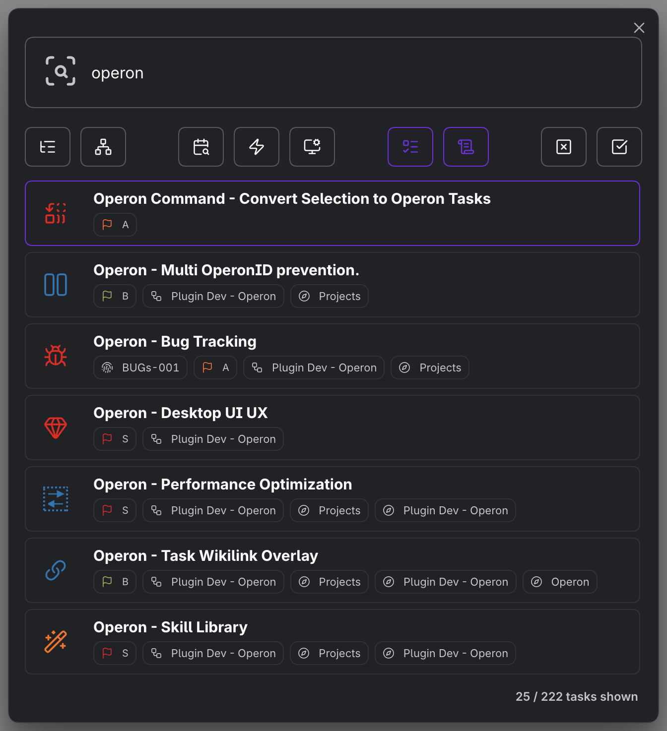 MEDIA-DOCS-027-1 - Task Finder search results