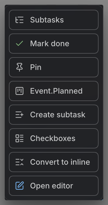 MEDIA-DOCS-042-1 - Task contextual menu actions