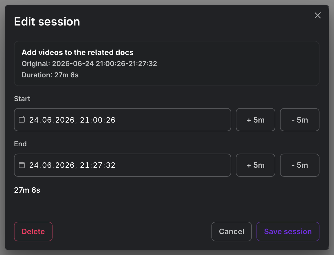 MEDIA-DOCS-053-2 - Edit tracked session time range