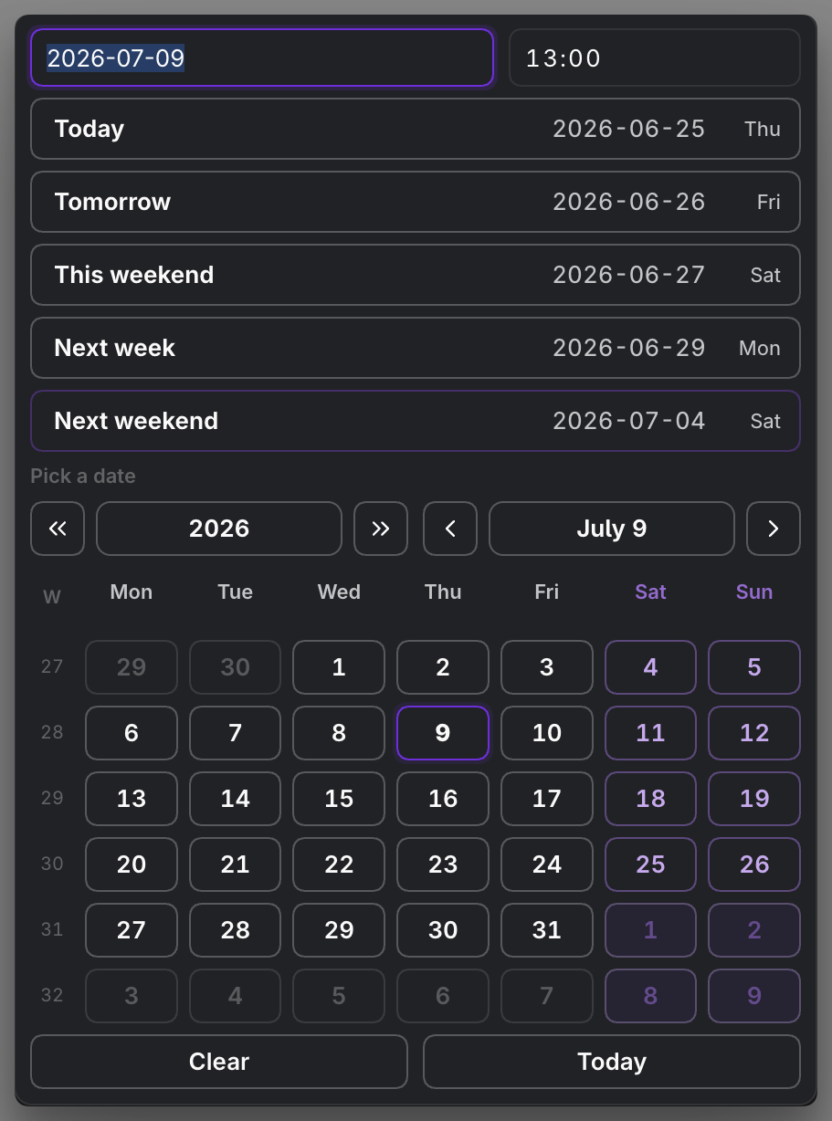 MEDIA-DOCS-063-2 - Date picker calendar grid