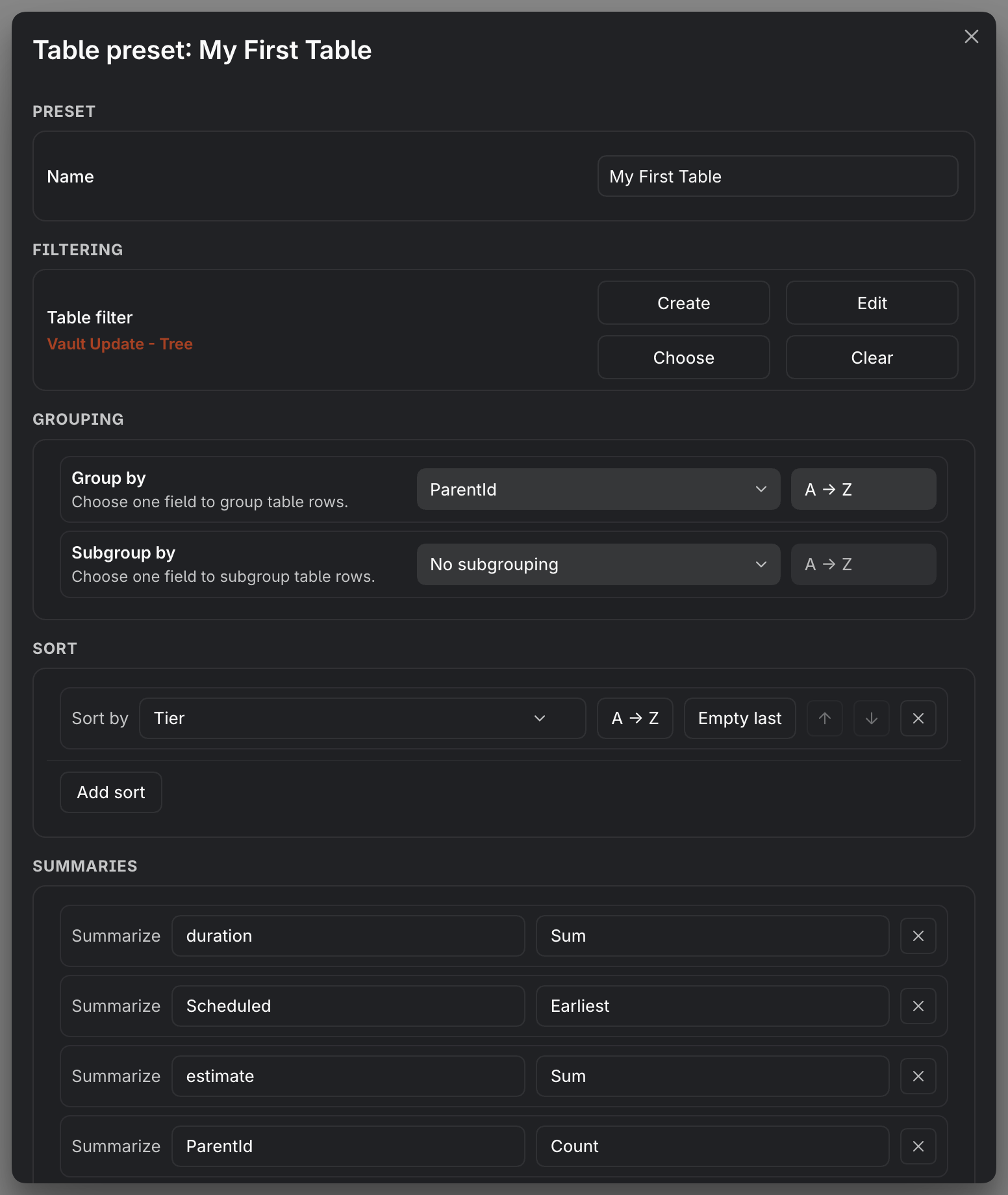 MEDIA-DOCS-109-1 - The table preset selector
